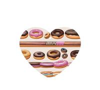Sweet Doughnut Pattern Car Air Fresheners 4 Pcs Heart Shape Hanging Aromatherapy Tablets Scented Fresheners For Bedroom Bathroom
