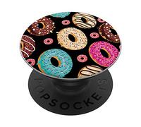 Sweet Doughnuts Sprinkle Glazed Jelly Filled Chocolate Donut PopSockets PopGrip: Swappable Grip for Phones & Tablets