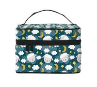 Sweet Dream Lamb Makeup Bag, Cute Cosmetic Bags for Women, Toiletry Bag, Large Travel Make Up Organizer Bag