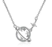 Sweet Dream Planet Pendant Necklaces Clavicle Chain Necklace the for women