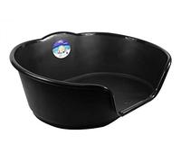 Sweet Dream Plastic Medium Dog Cat Pet Puppy Bed Bedding Basket (Black)