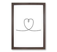 Sweet Dream V2 Typography Framed Print | A2 Walnut Framed Wall Art | Ready to Hang | Modern Positive Affirmations Picture | Living Room Bedroom Lounge Office