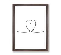 Sweet Dream V2 Typography Quote Framed Print | A4 Walnut Framed Wall Art | Ready to Hang | Modern Positive Affirmations Picture | Living Room Bedroom Lounge Office