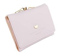 Sweet Dream Women Cute Small Pink Wallet Card Holder Short Trifold Wallet Lady Coin Purse, Pink, Small