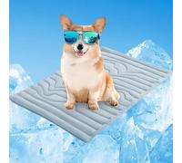 Sweet Dreamed Dog Cooling Mat, Trovepath Nuvica Tempbalance Mat, Pet Cooling Pad for Indoor/Outdoor, Machine Washable Self Cool Bed for Large Dogs (Blue, XL-150 * 101cm)