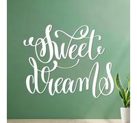 Sweet Dreams and Hand Lettering Wall Decals PVC 65.6x81cm Self Adhesive White