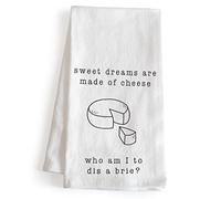 Sweet Dreams Are Made Of Cheese Funny Kitchen Dish Towel 18x24 Inch