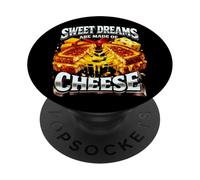 Sweet Dreams Are Made Of Cheese Pun Grilled Cheese Dad Joke PopSockets Adhesive PopGrip