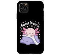 Sweet Dreams Axolotl Kawaii Sleeping Pastel Stars Case for iPhone 11 Pro Max