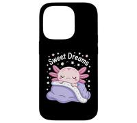 Sweet Dreams Axolotl Kawaii Sleeping Pastel Stars Case for iPhone 14 Pro