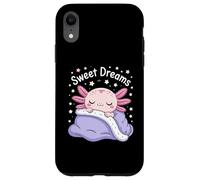 Sweet Dreams Axolotl Kawaii Sleeping Pastel Stars Case for iPhone XR