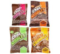Sweet Dreams Choc Nibbles Selection Set Original, Mint, Orange & Toffee Crumble 4 x Bags Party, Picnic or Family Treats
