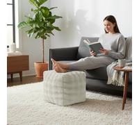 Sweet Dreams Cream Alpine Bubble Faux Fur Bean Bag 42Cm X 42Cm