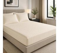 Sweet Dreams Cream Hotel Collection Fitted Sheet Single
