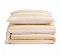 Sweet Dreams Desert Sand Lyndon Wide Stripe Duvet Cover And Pillowcase Set King