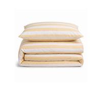 Sweet Dreams Desert Sand Lyndon Wide Stripe Duvet Cover And Pillowcase Set Single