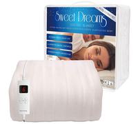 Sweet Dreams Electric Blanket Single Bed Size Heated Fitted Mattress Cover in Off-White Sweet Dreams Off-White Single