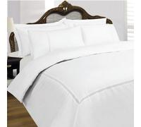 Sweet Dreams Elegant 200 Thread Count Egyptian Cotton Duvet Cover Set With Pillowcases White