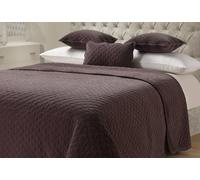 Sweet Dreams Elegant Bedding Quilted Stitch Cotton Linen Blend Throw Blanket With Velvet Touch For Sofa, Bed - 265Cm X 265Cm - Mink