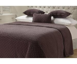 Sweet Dreams Elegant Bedding Quilted Stitch Cotton Linen Blend Throw Blanket With Velvet Touch For Sofa, Bed - 230Cm X 260Cm - Mink