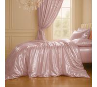 Sweet Dreams Elegant Mulberry Silk Duvet Cover Baby Pink