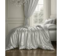 Sweet Dreams Elegant Mulberry Silk Duvet Cover Silver