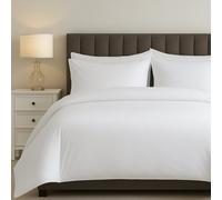 Sweet Dreams Elegant Percale Cotton Duvet & Pillowcase Set in White | Size: Super King Sweet Dreams White Super King