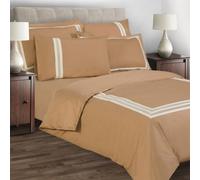 Sweet Dreams Embroidered 330 Thread Count Egyptian Cotton Duvet Cover Set With Pillowcases Cream