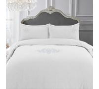 Sweet Dreams Luxurious 330 Thread Count Egyptian Cotton Duvet Cover Set With Pillowcases White