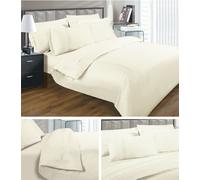 Sweet Dreams Luxurious 330 Thread Count Embroidered Duvet Cover in Cream | Size: Double Sweet Dreams Cream Double