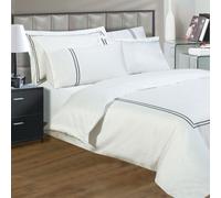 Sweet Dreams Luxurious Egyptian Cotton Embroidered Blue Duvet Cover | Size: Super King Sweet Dreams Blue Super King