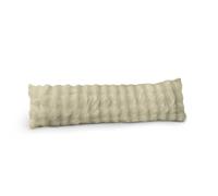 Sweet Dreams Luxury Faux Fur Bolster Pillow - Extra Long Soft Plush Cushion for Bed or Sofa, Fluffy Decorative Support Pillow, Warm & Cosy Winter Comfort, Machine Washable (Beige)