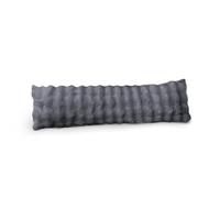 Sweet Dreams Luxury Faux Fur Bolster Pillow - Extra Long Soft Plush Cushion for Bed or Sofa, Fluffy Decorative Support Pillow, Warm & Cosy Winter Comfort, Machine Washable (Charcoal)