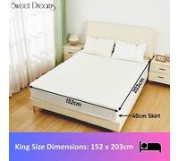 Sweet Dreams Luxury Fleece Electric Blanket King Size, Machine Washable Underblanket, Digital Control, Overheat Protection