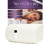 Sweet Dreams Luxury Fleece Electric Blanket Single Size, Machine Washable Underblanket, Digital Control, Overheat Protection
