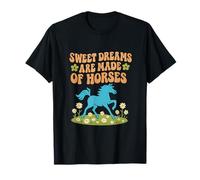 Sweet Dreams Made of Horses Boho Horse Design T-Shirt