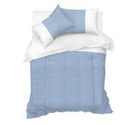 Sweet Dreams Soft & Durable Striped Duvet Cover Set with Pillowcases in Blue | Size: Double Sweet Dreams Blue Double