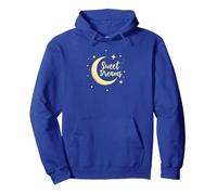 Sweet Dreams Moon Stars Pullover Hoodie, Adult Unisex, Royal Blue, L