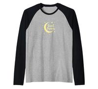 Sweet Dreams Moon Stars Raglan Baseball Tee, Men, Black/Athletic Heather, XXL