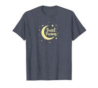 Sweet Dreams Moon Stars T-Shirt, Men, Heather Blue, XL