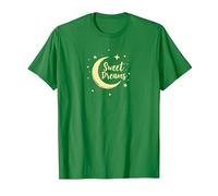 Sweet Dreams Moon Stars T-Shirt, Men, Kelly Green, XL