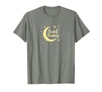 Sweet Dreams Moon Stars T-Shirt, Men, Olive Heather, M