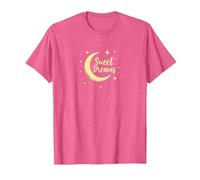 Sweet Dreams Moon Stars T-Shirt, Men, Pink Heather, XL