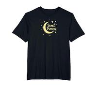 Sweet Dreams Moon Stars T-Shirt, Men's Big and Tall, Black, 6X Tall