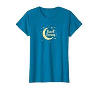 Sweet Dreams Moon Stars T-Shirt, Women, Sapphire, 3XL