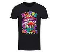 Sweet Dreams Mushroom Mens Black T-Shirt