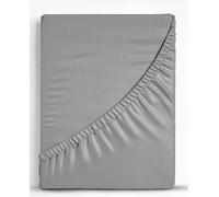 Premium Percale Cotton Grey 200 Thread Count Bedding Collection Sweet Dreams Grey Double Fitted
