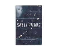 Sweet Dreams Scandinavian Nursery Art Canvas Poster Bedroom Living Room Decoration Painting Unframe-style 20x30inch(50x75cm)