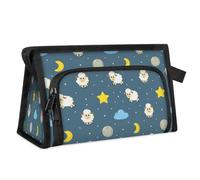 Sweet Dreams Sheep Travel Makeup Bag for Women Men Kids Girls Boys Funny Sheep Multipurpose Wash Pouch Bag Toiletry Cosmetic Toiletries Shower Bag Organizer