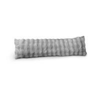 Sweet Dreams Silver Alpine Bubble Faux Fur Bolster Pillow 40Cm X 137Cm